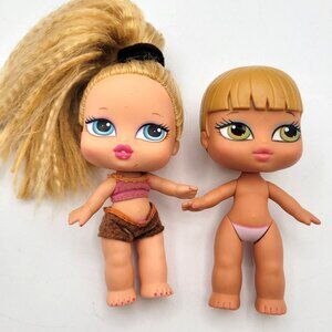 MGA Entertainment BRATZ BABYZ Lot of Dolls - Hair Flair Cloe & Fianna Vintage